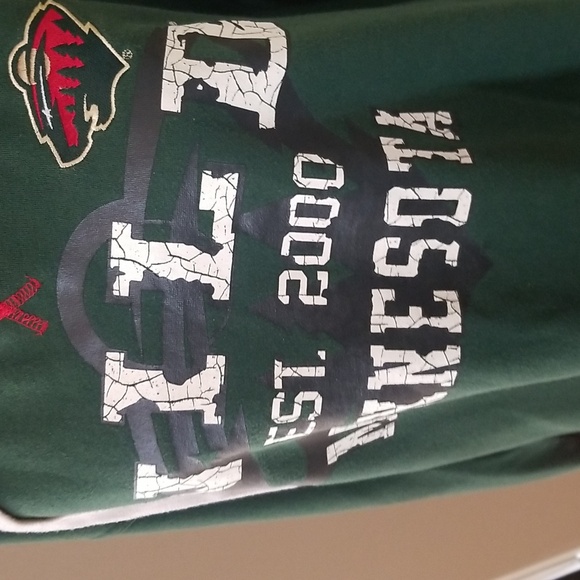 2XL Men's Minnesota Wild hoodie sweatshirt - Picture 6 of 7